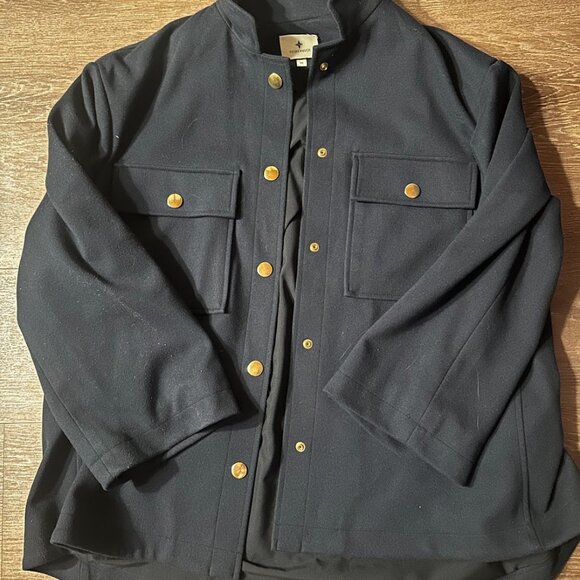 Tuckernuck Navy Marant Shirt Jacket - Picture 4 of 4